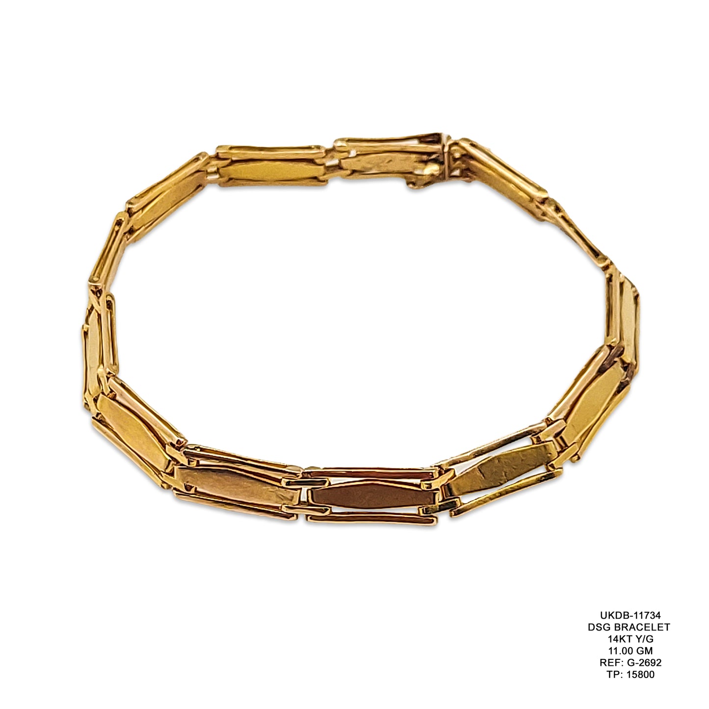 14KT Yellow Gold Designer Bracelet 11.00GM – Elegant Luxury Gold Bracelet