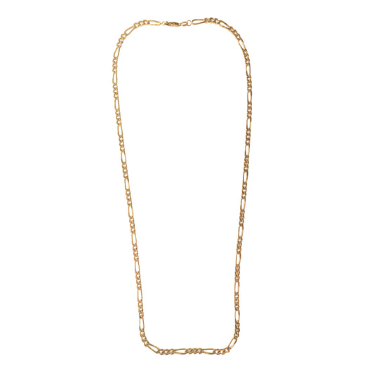 9KT Yellow Gold Figaro Chain 16.14GM – Premium Classic Figaro Gold Chain