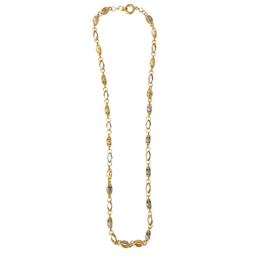 14KT Yellow Gold Marquise Design Chain 10.00GM – Elegant Luxury Gold Chain