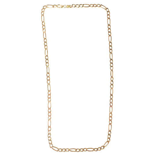 9KT Yellow Gold Figaro Chain 9.45GM – Elegant Classic Figaro Gold Chain