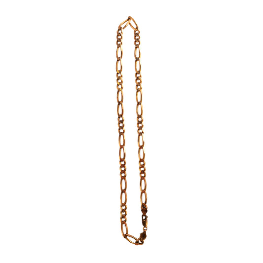 9KT Yellow Gold Figaro Chain 36.27GM – Heavy Luxury Figaro Gold Chain