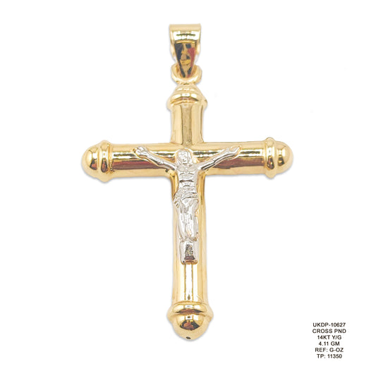 14KT Yellow Gold Cross Pendant 4.11GM – Elegant Religious Gold Pendant