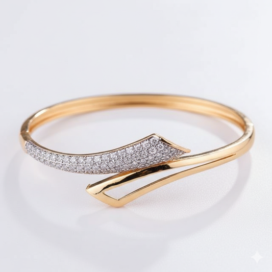 Dazzling Silver-Tone Imagemetry Diamond Simulant Bracelet - Modern Elegance