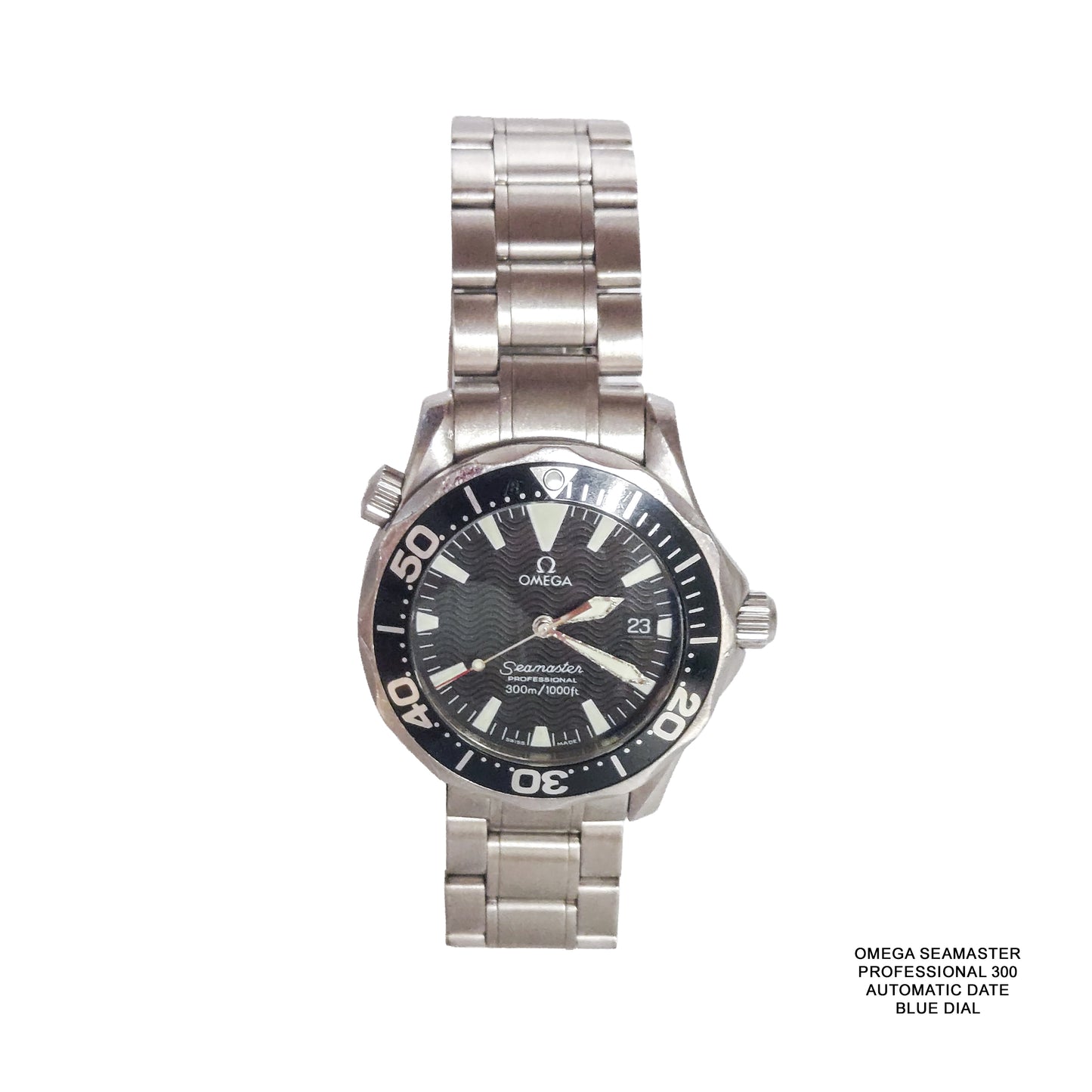 Omega Seamaster Chronometer 3000 Automatic Stainless Steel Watch – Black Dial with Box | Luxury Diver Watch