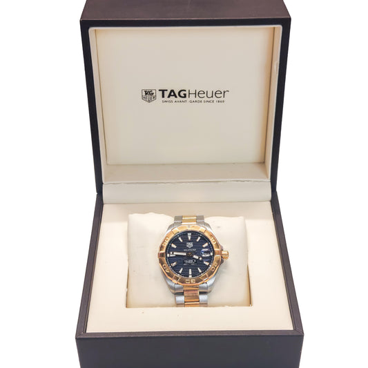 TAG Heuer Aquaracer Automatic Two-Tone Men’s Watch – Luxury Stainless Steel Diver Timepiece