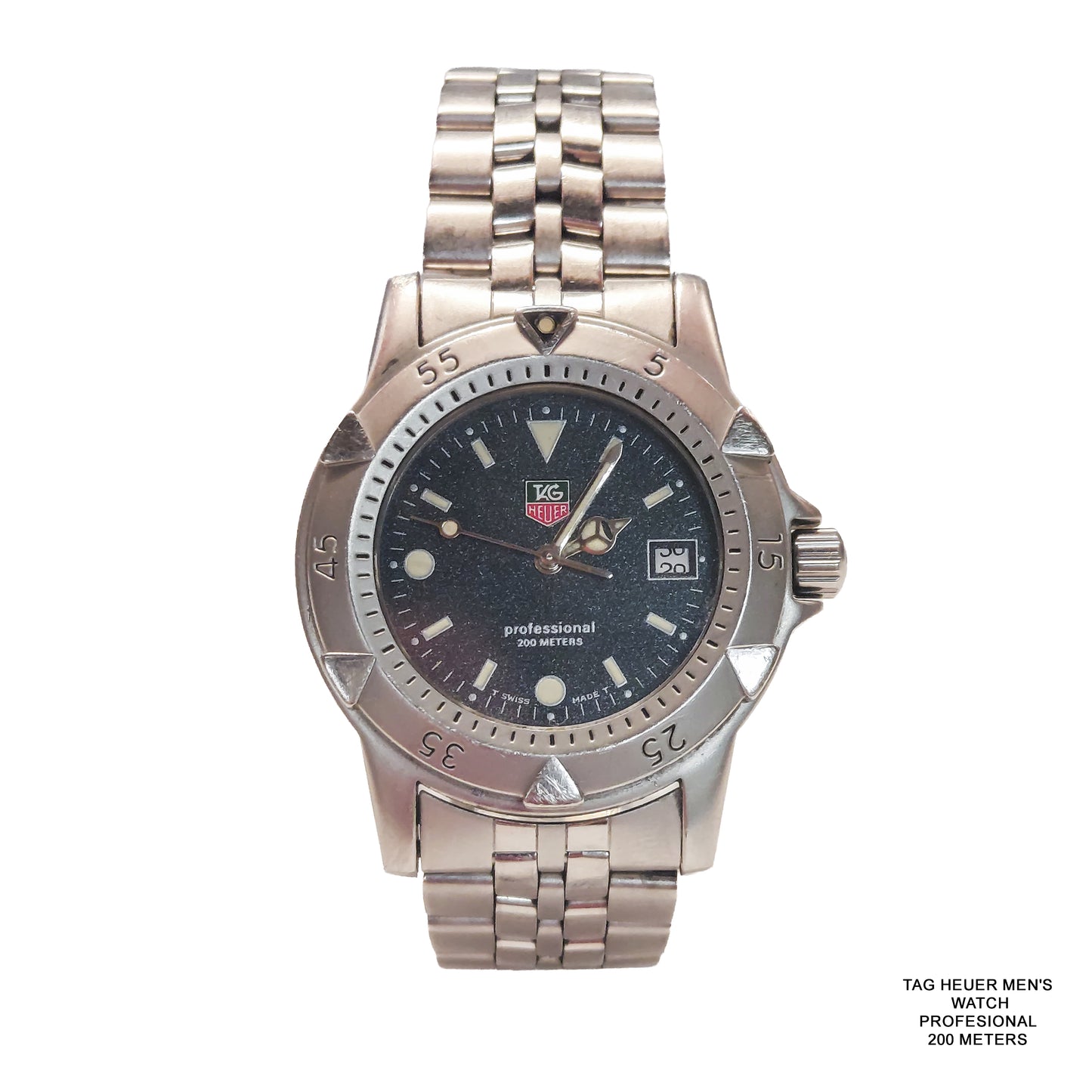TAG Heuer Men’s Professional 200M Water Resistant Watch – Luxury Sport Dive Timepiece