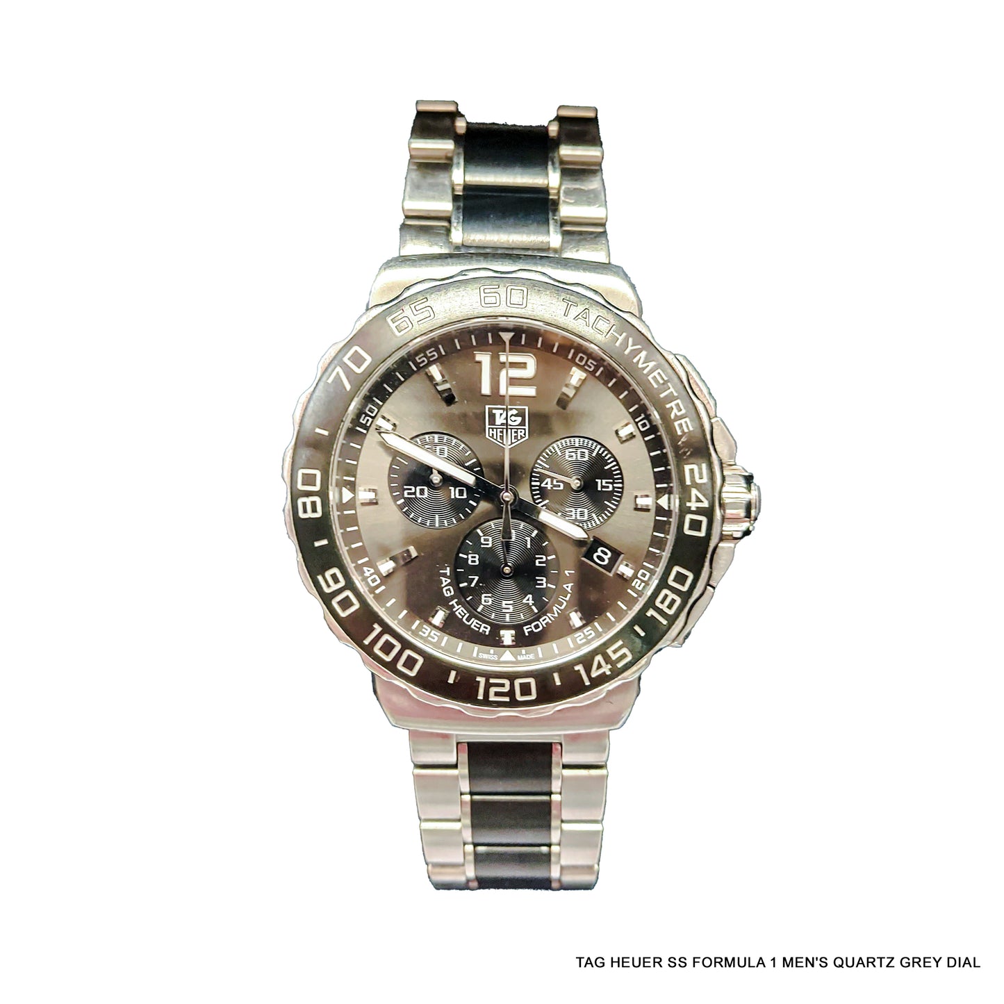 TAG Heuer Formula 1 Men’s Quartz Watch – Stainless Steel Grey Dial Luxury Sport Watch