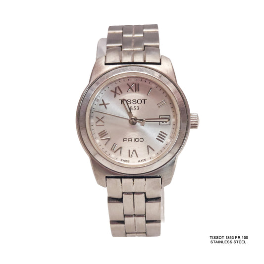 Tissot 1853 PR 100 Stainless Steel Watch – Swiss Quartz Luxury Dress Watch