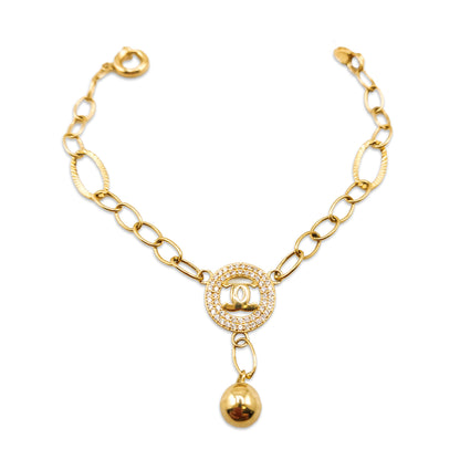 9KT Yellow Gold Chanel Style Bracelet 4.80GM – Elegant Designer Inspired Gold Bracelet