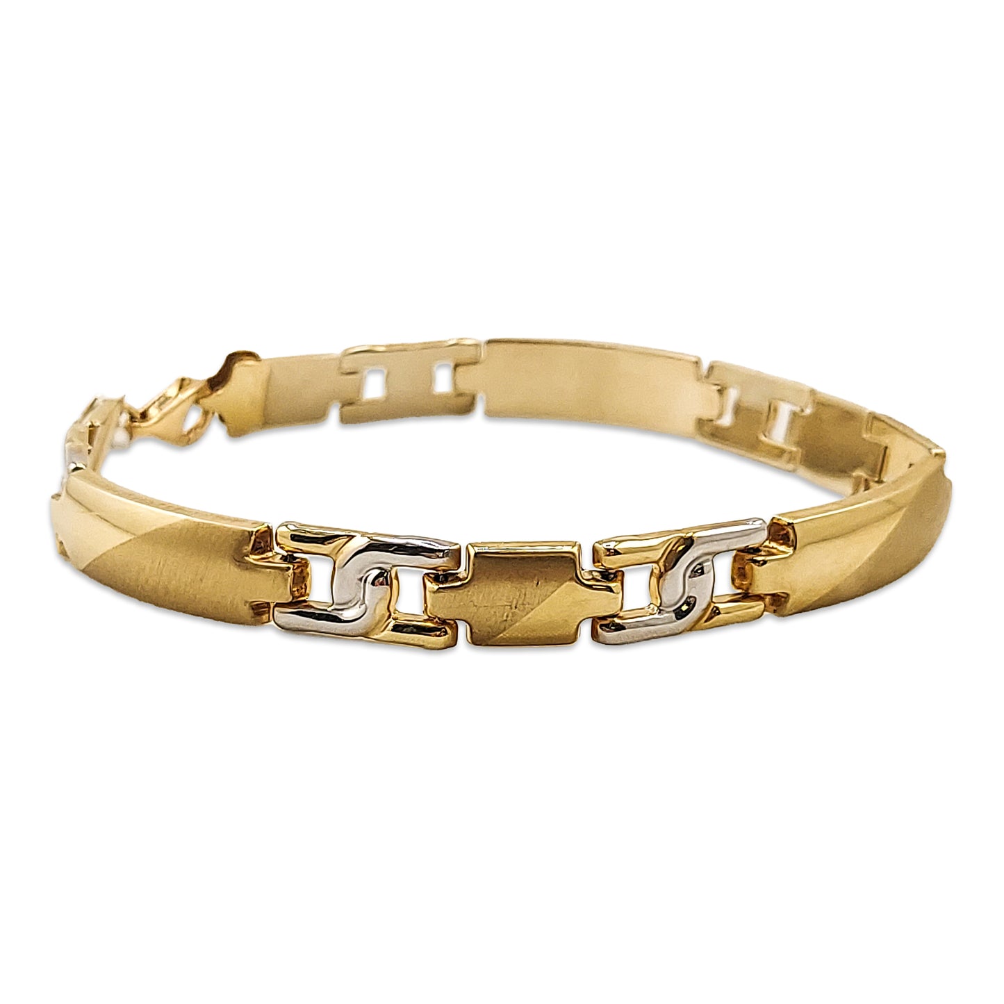 14KT Yellow Gold Gents Designer Bracelet 8.58GM – Stylish Men’s Luxury Gold Bracelet