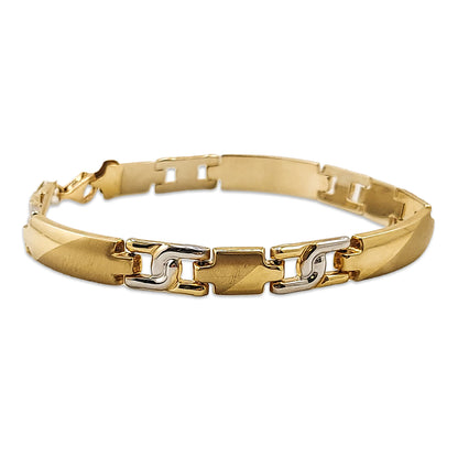 14KT Yellow Gold Gents Designer Bracelet 8.58GM – Stylish Men’s Luxury Gold Bracelet