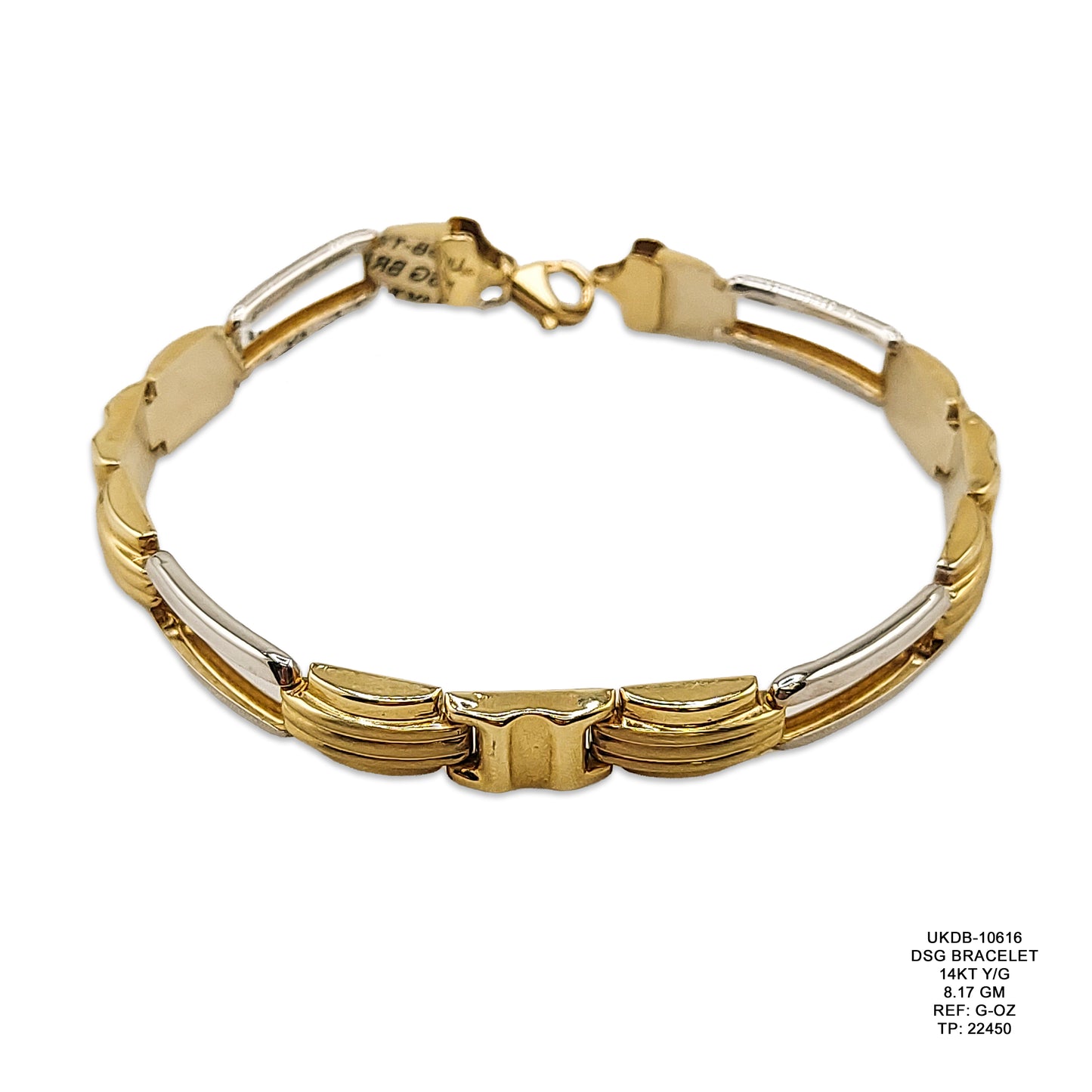 14KT Yellow Gold Designer Bracelet 8.17GM – Elegant Luxury Gold Bracelet
