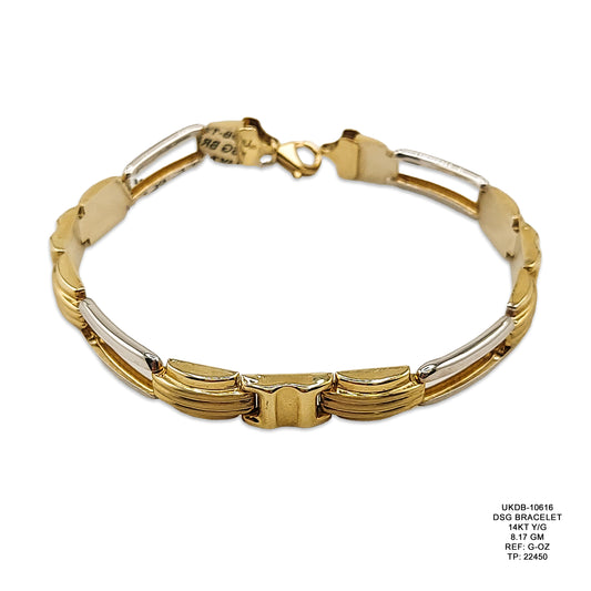 14KT Yellow Gold Designer Bracelet 8.17GM – Elegant Luxury Gold Bracelet
