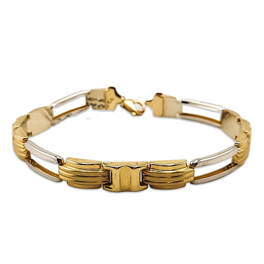 14KT Yellow Gold Designer Bracelet 8.17GM – Elegant Luxury Gold Bracelet