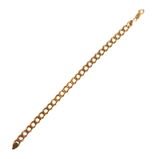 Curb Bracelet in 9KT Yellow Gold | Stylish Gold Bracelet 14.66 Gram
