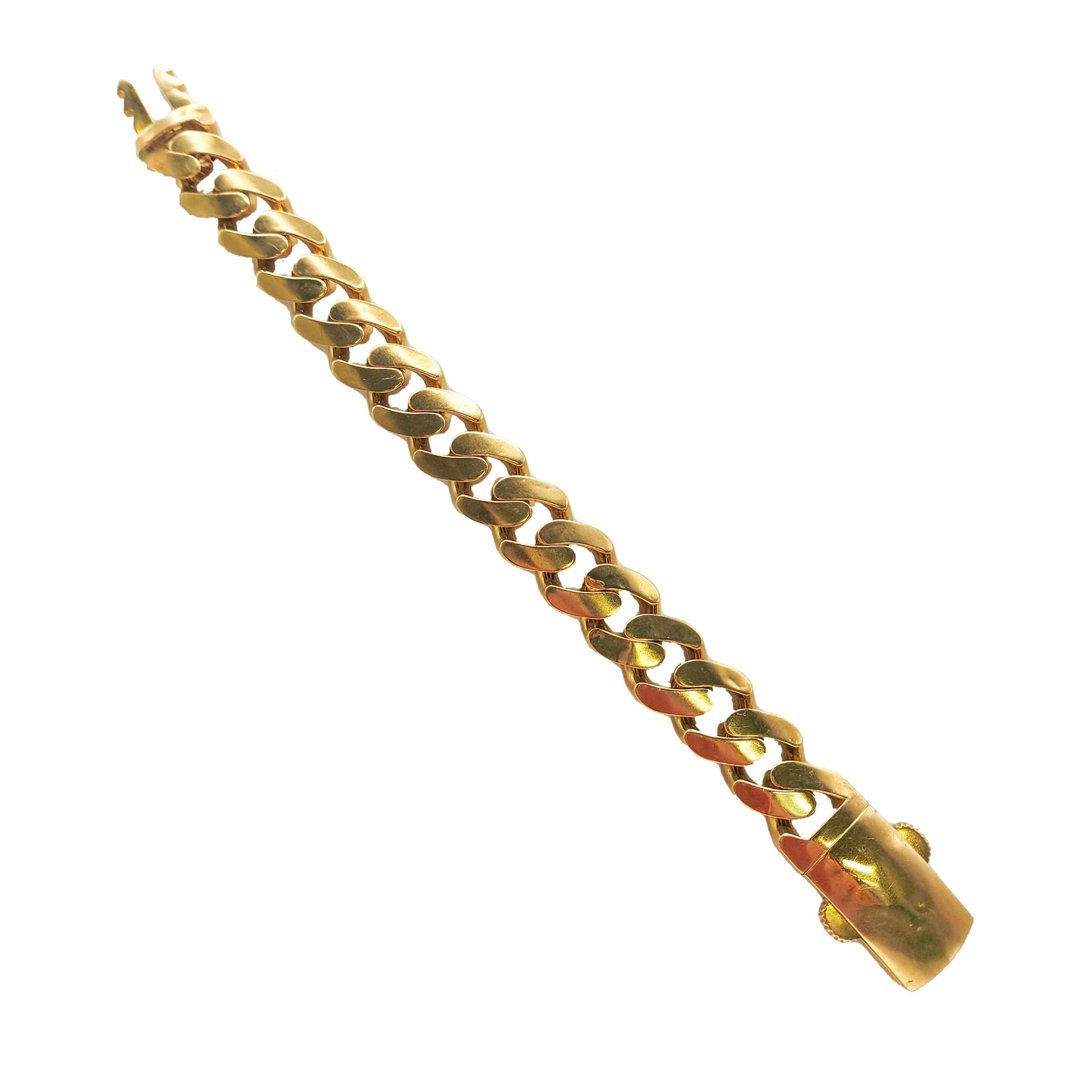 Curb Bracelet in 9KT Yellow Gold | Heavy Luxury Gold Bracelet 29.31 GM