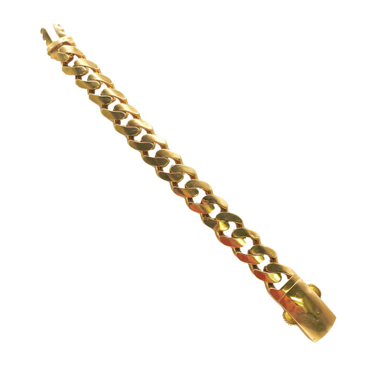 Curb Bracelet in 9KT Yellow Gold | Heavy Luxury Gold Bracelet 29.31 GM