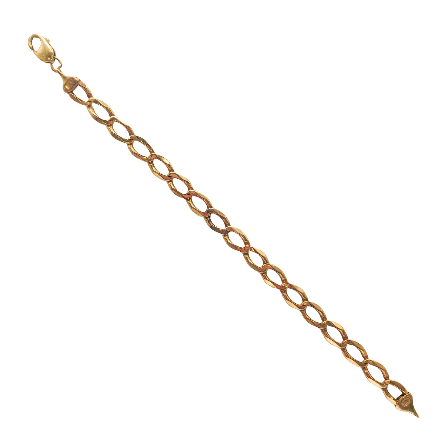 Curb Bracelet in 9KT Yellow Gold | Stylish Gold Bracelet 19.13 Gram