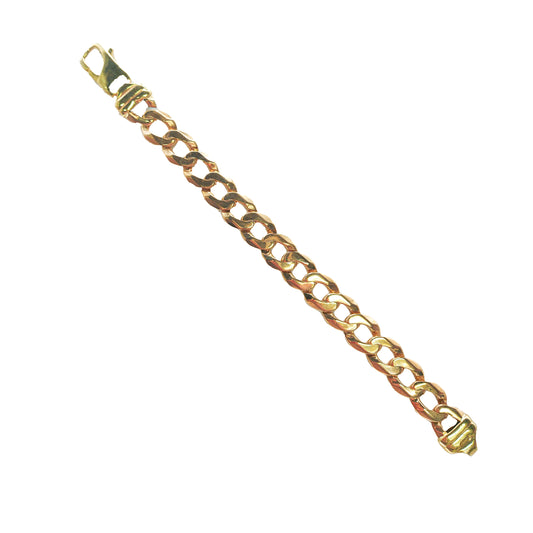 Curb Bracelet in 9KT Yellow Gold | Heavy Luxury Gold Bracelet 56.82 GM