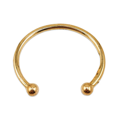 9KT Yellow Gold Torque Bangle 37.71GM – Heavy Luxury Designer Gold Bracelet