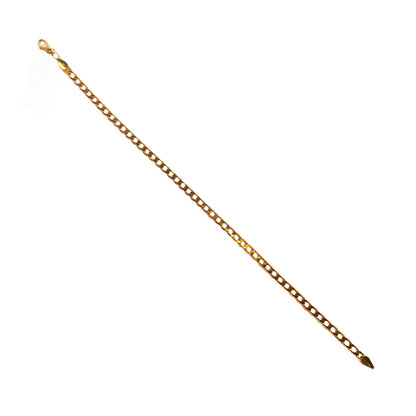 9KT Yellow Gold Curb Bracelet 3.42GM – Elegant Lightweight Gold Bracelet