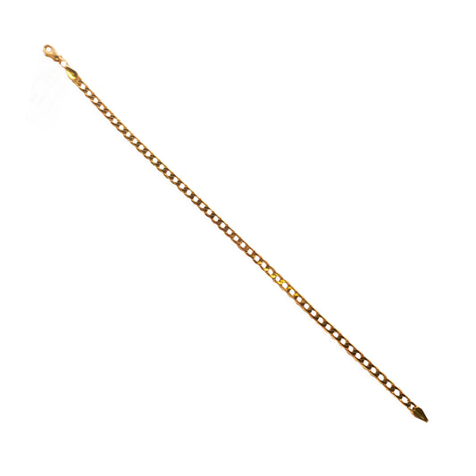 9KT Yellow Gold Curb Bracelet 3.42GM – Elegant Lightweight Gold Bracelet