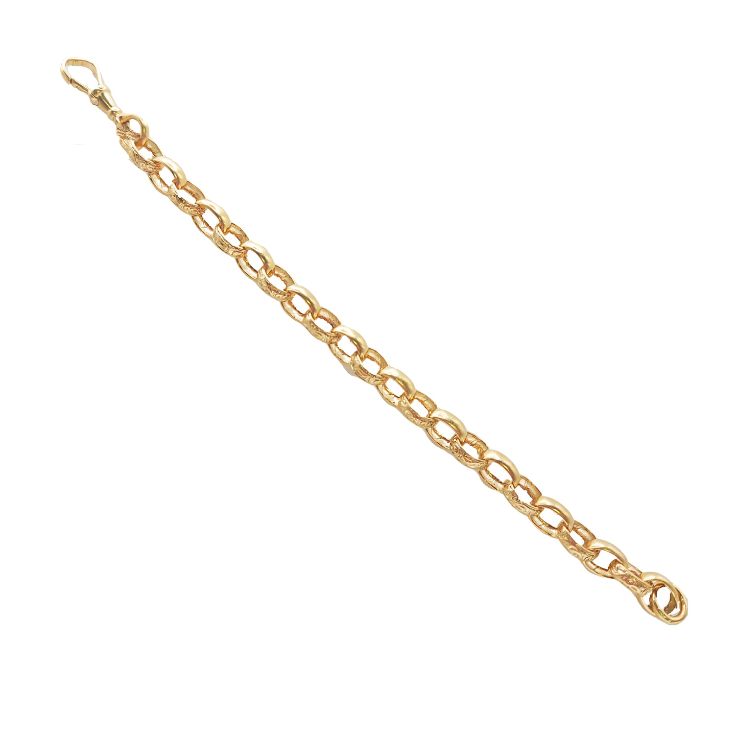 9KT Yellow Gold Bracelet | Elegant Designer Gold Bracelet 14.70 GM
