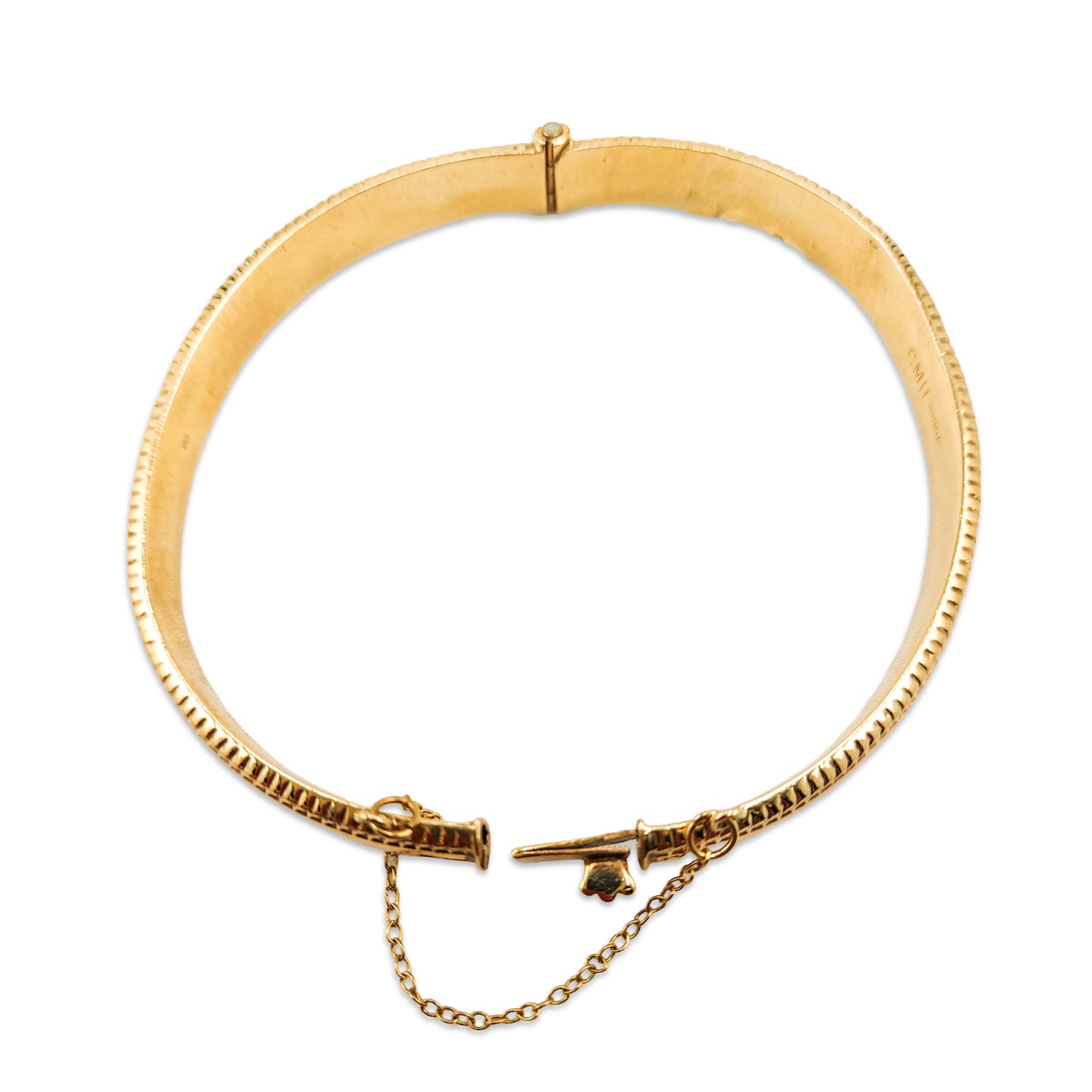9KT Yellow Gold Plain Bangle 10.15GM – Classic Elegant Gold Bracelet