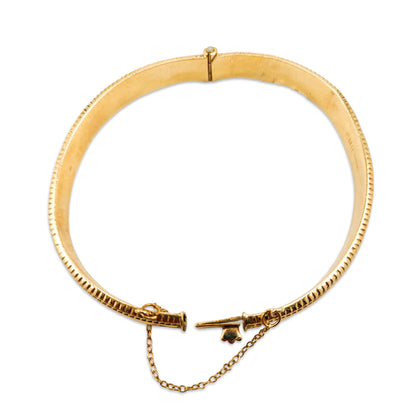 9KT Yellow Gold Plain Bangle 10.15GM – Classic Elegant Gold Bracelet