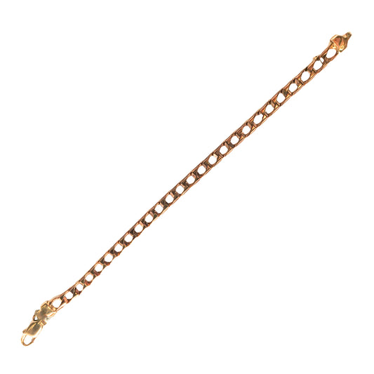 Curb Bracelet in 9KT Yellow Gold | Elegant Gold Bracelet 17.30 GM