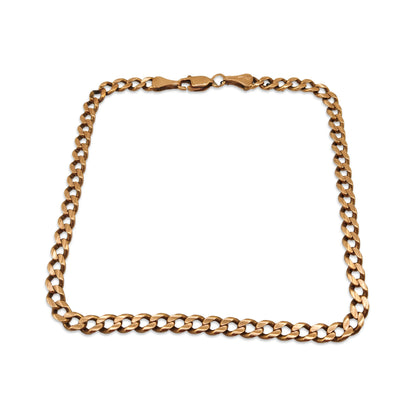 14KT Yellow Gold Curb Bracelet 8.97GM – Classic Luxury Gold Link Bracelet