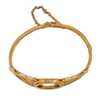 9KT Yellow Gold Coin Bracelet 32.74GM – Heavy Luxury Designer Gold Bracelet