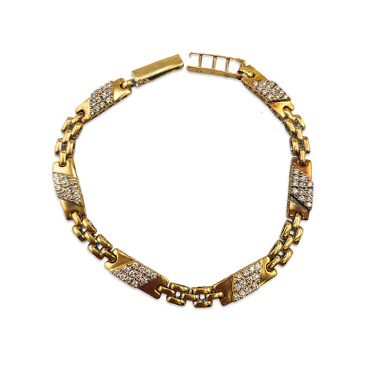 18KT Yellow Gold Designer Bracelet 20.50GM – Heavy Luxury Gold Bracelet