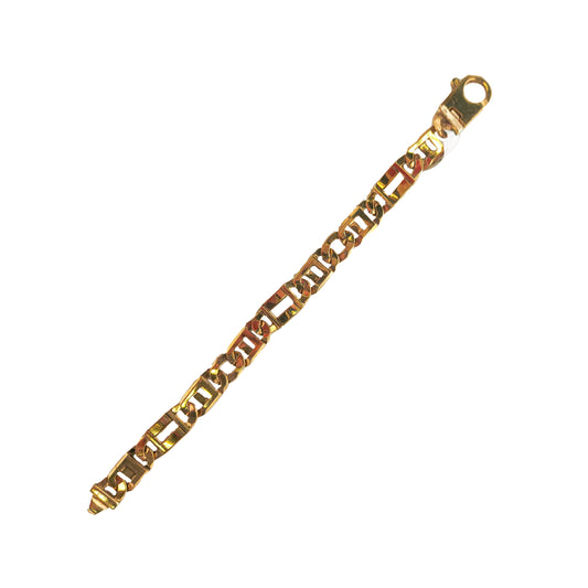 Designer Figaro Bracelet in 9KT Yellow Gold | Luxury Gold Bracelet 35.56 GM