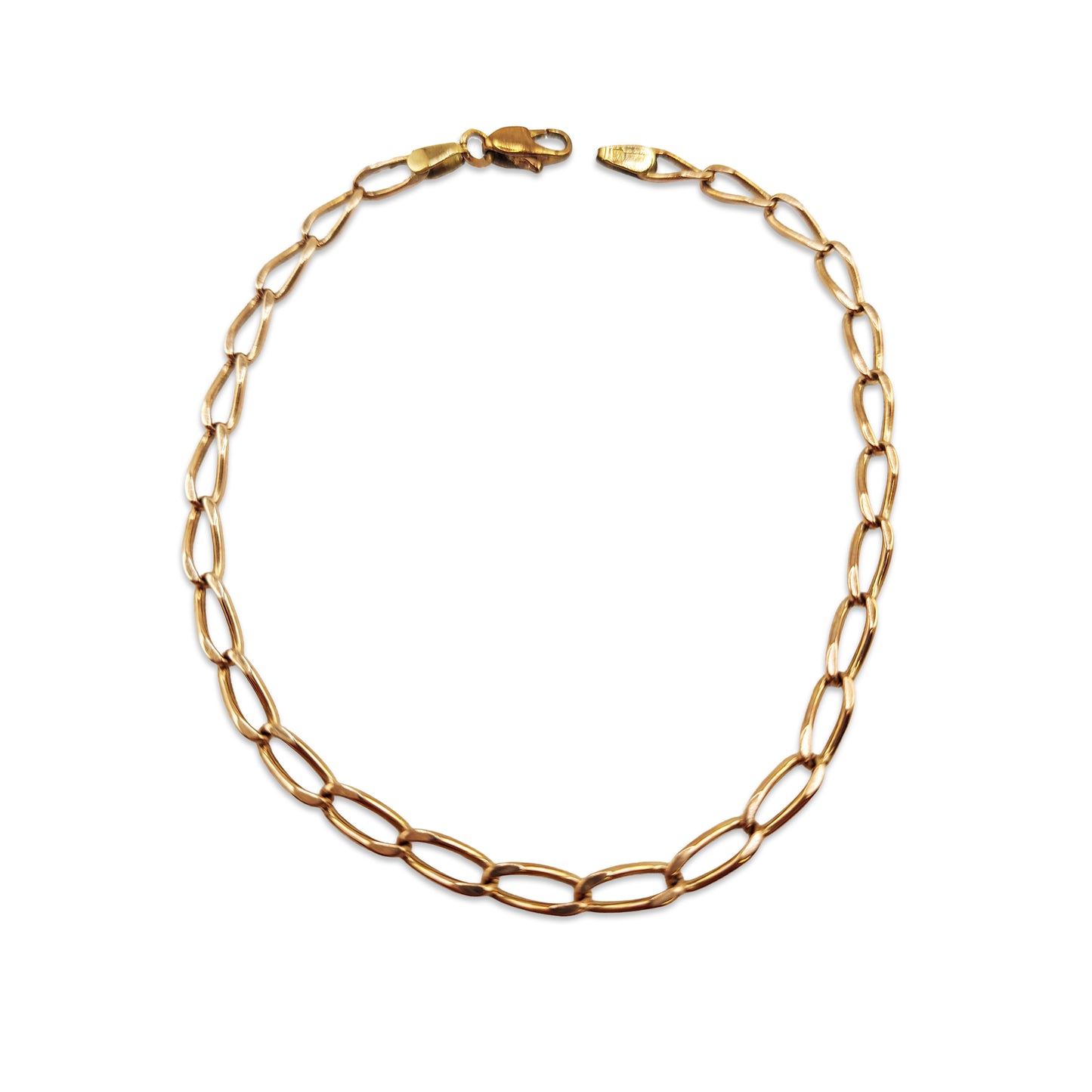9KT Yellow Gold Curb Bracelet 4.08GM – Classic Elegant Gold Link Bracelet