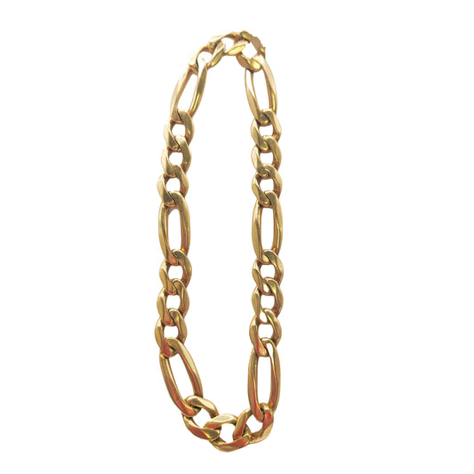 Figaro Bracelet in 9KT Yellow Gold | Premium Gold Figaro Bracelet 37.6 GM