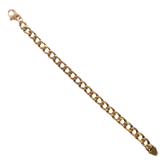 Curb Bracelet in 9KT Yellow Gold | Heavy Luxury Gold Bracelet 36.4 Gram