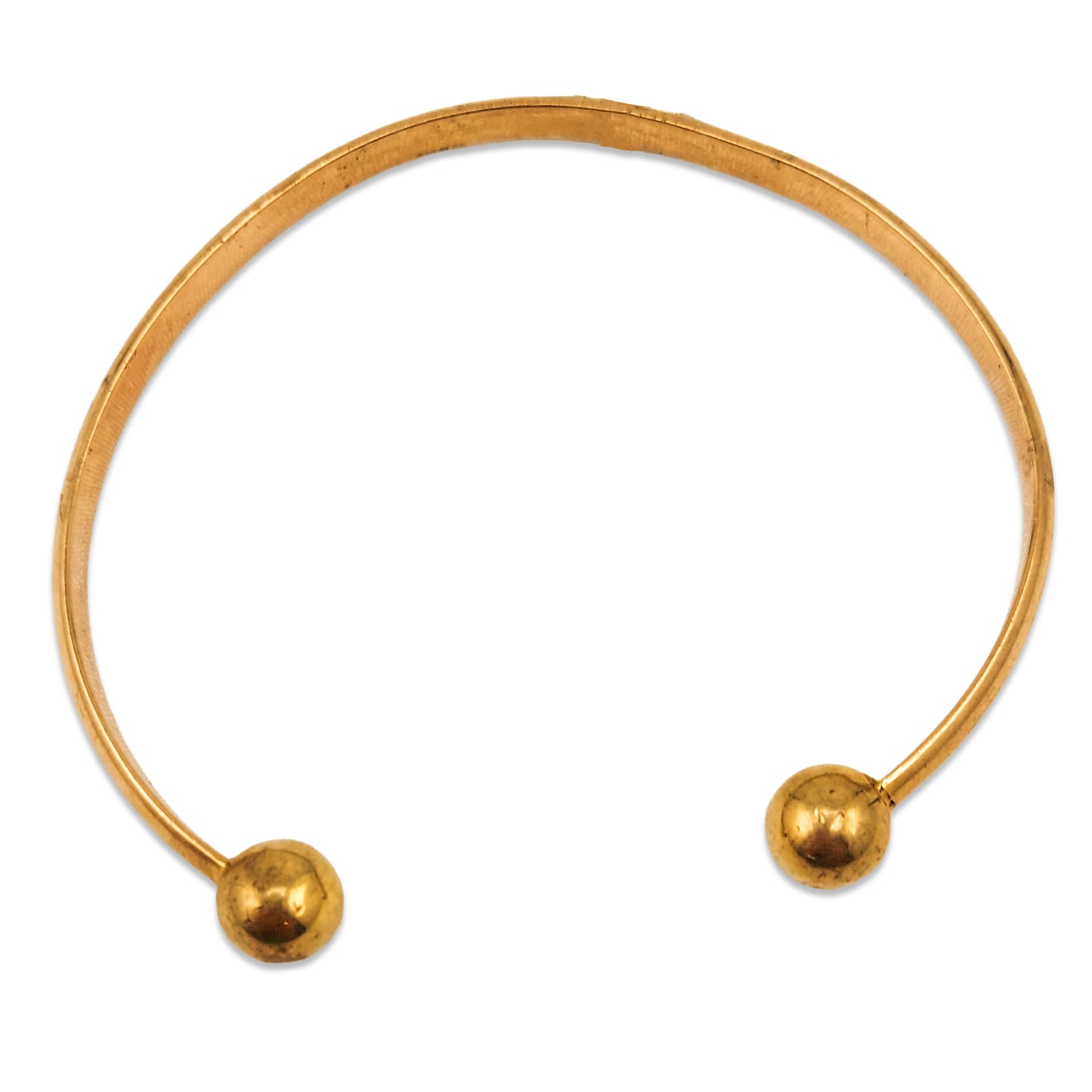 9KT Yellow Gold Torque Bangle 11.07GM – Elegant Designer Gold Bracelet