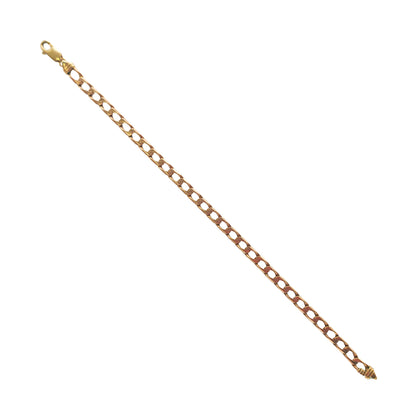 9KT Yellow Gold Curb Bracelet 11.17GM – Stylish Classic Gold Bracelet for Men