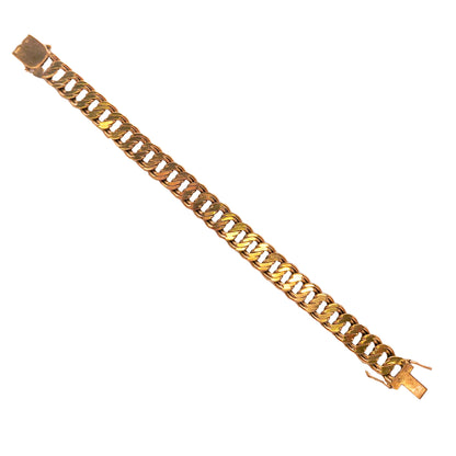 Curb Bracelet in 9KT Yellow Gold | Heavy Luxury Gold Bracelet 41.45 GM