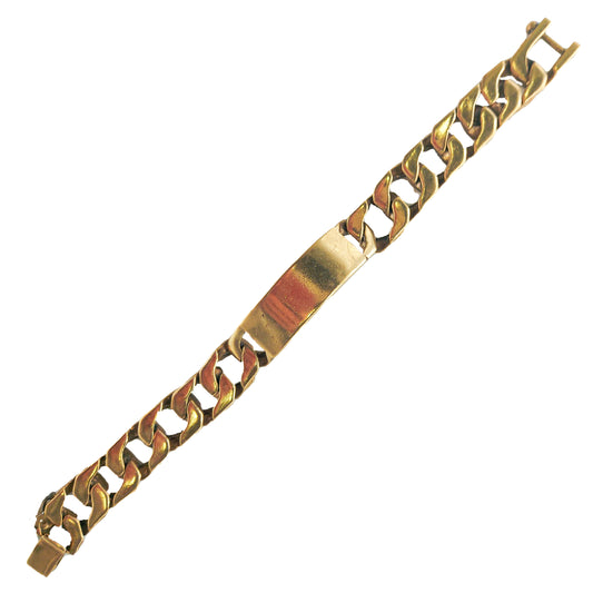 Curb Bracelet in 9KT Yellow Gold | Heavy Luxury Gold Bracelet 81.73 GM