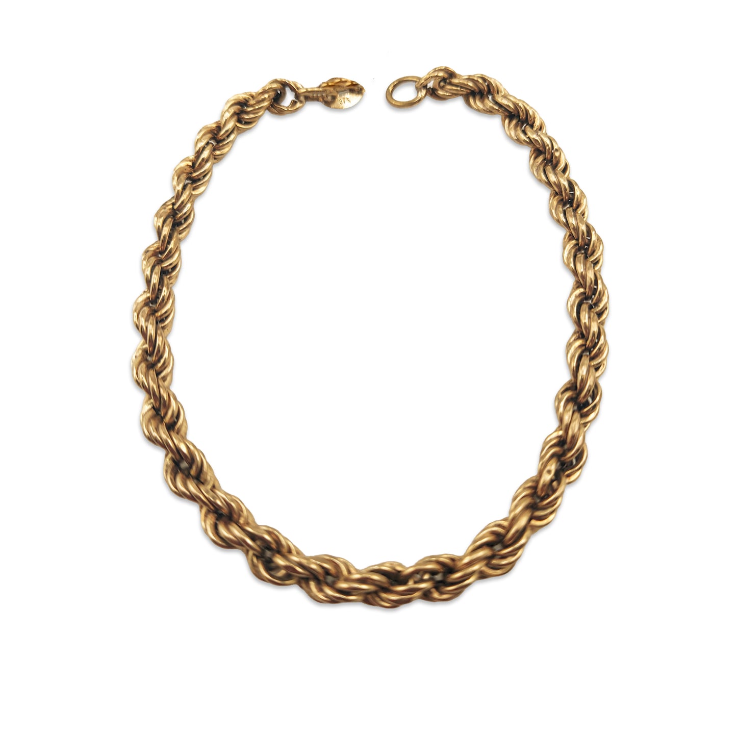 9KT Yellow Gold Rope Bracelet 3.57GM – Elegant Twisted Gold Designer Bracelet