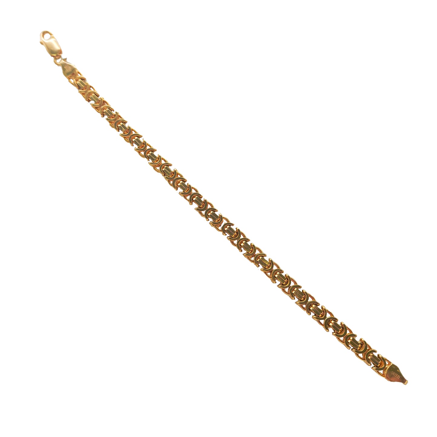Byzantine Bracelet in 9KT Yellow Gold | Elegant Gold Bracelet 14.00 Gram