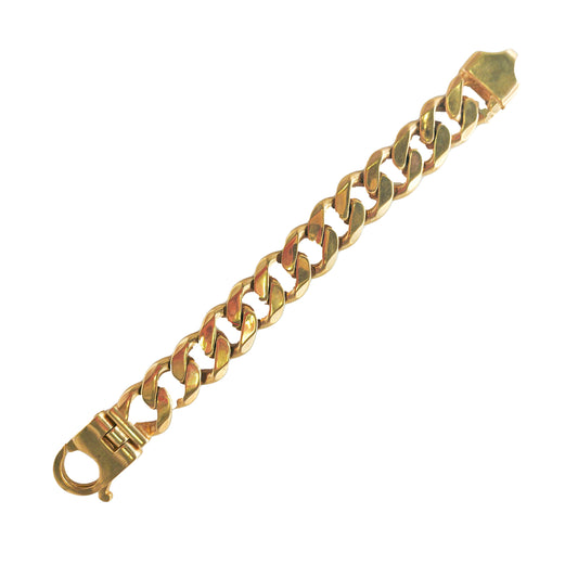 Heavy Curb Bracelet in 9KT Yellow Gold | Luxury Gold Bracelet 106.60 GM