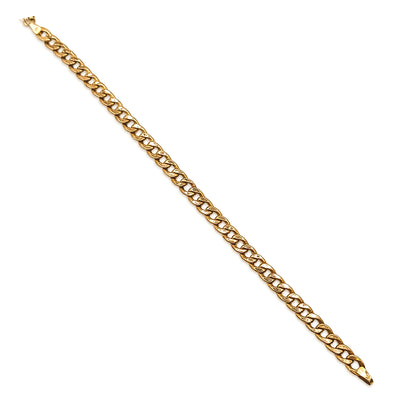 9KT Yellow Gold Curb Bracelet 4.51GM – Classic Lightweight Gold Link Bracelet