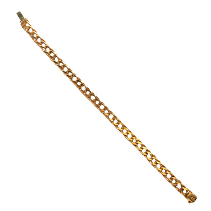 Curb Bracelet in 9KT Yellow Gold | Stylish Gold Bracelet 21.70 GM