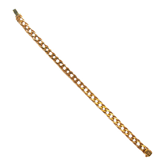 Curb Bracelet in 9KT Yellow Gold | Stylish Gold Bracelet 21.70 GM
