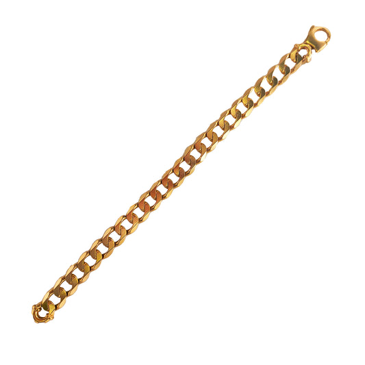 Curb Bracelet in 9KT Yellow Gold | Heavy Gold Bracelet 42.55 GM