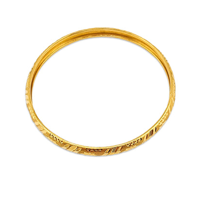 22KT Yellow Gold Bangle 16.94GM – Premium Pure Gold Bracelet