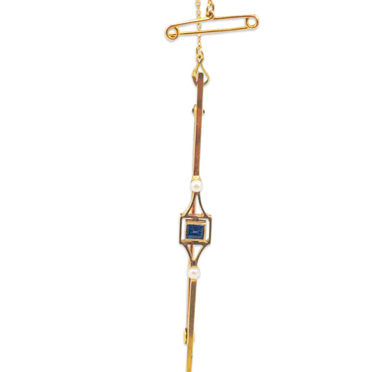 15KT Yellow Gold Pin Brooch 3.25GM – Elegant Classic Gold Brooch